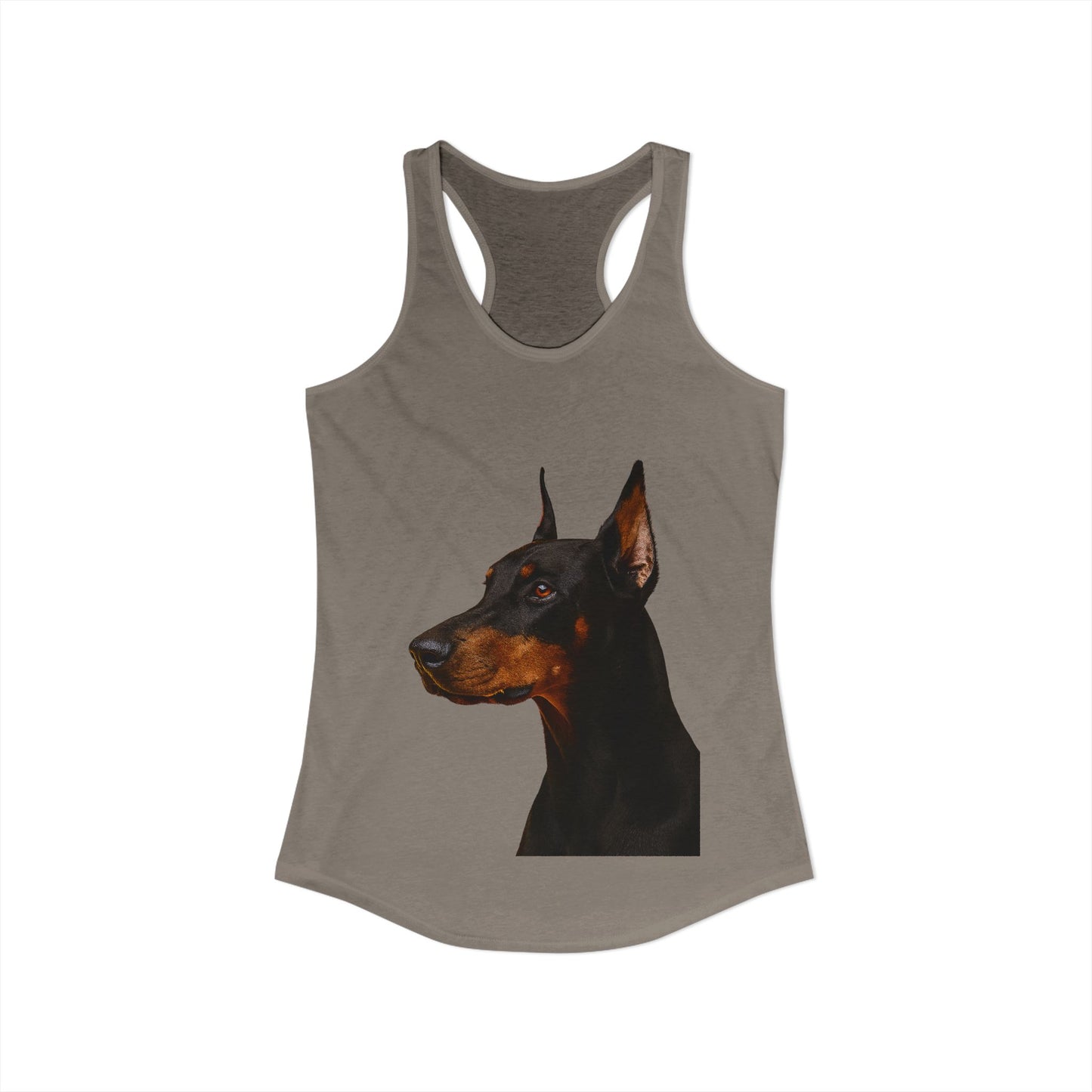 Doberman Head Women's Racerback Tank