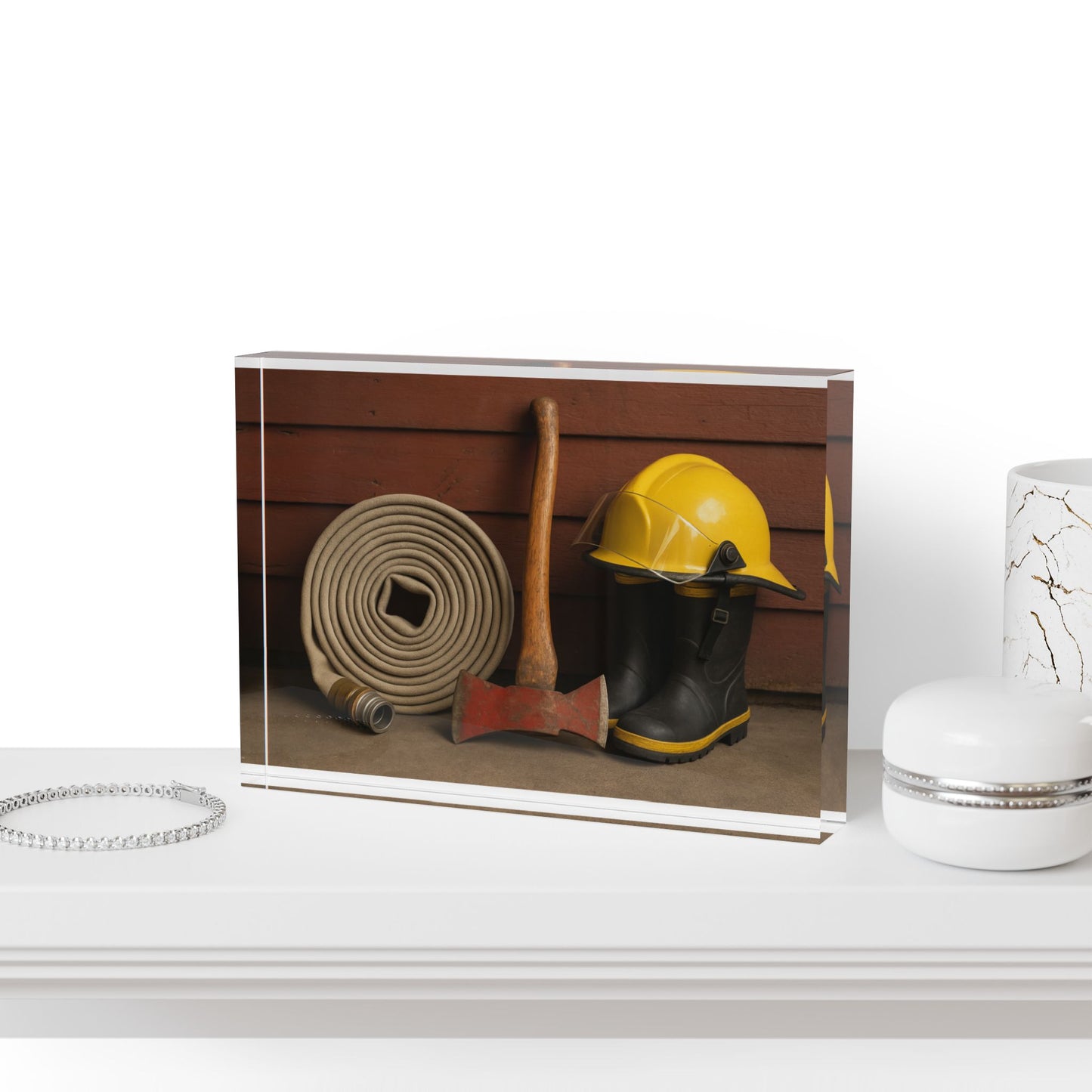 Fire/Rescue Appreciation Acrylic Photo Block