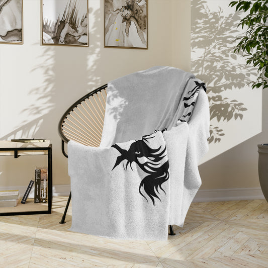 Horsin' Around Velveteen Microfiber Blanket