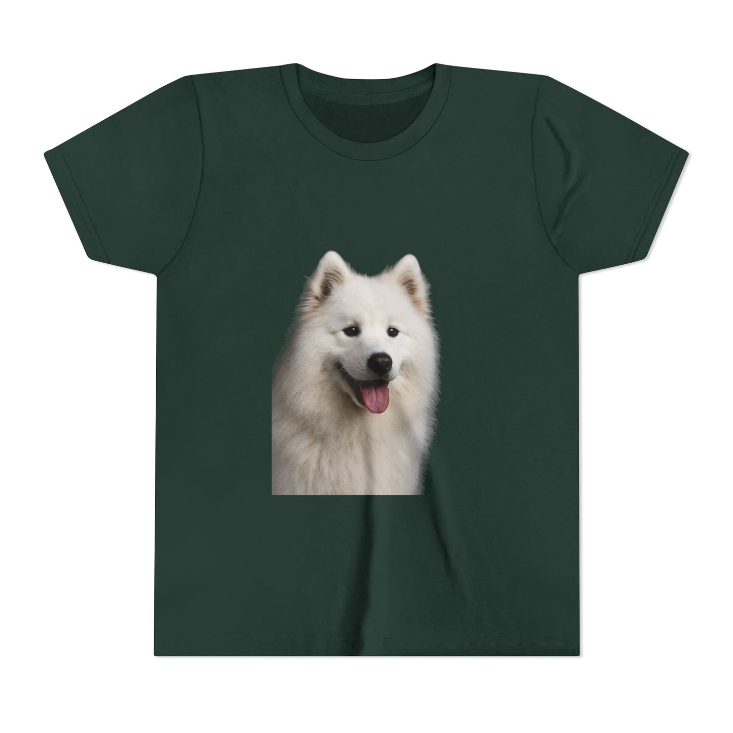 Samoyed Head Youth Unisex Short Sleeve Crewneck Tee