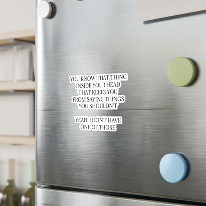 No Filter Vinyl Decal