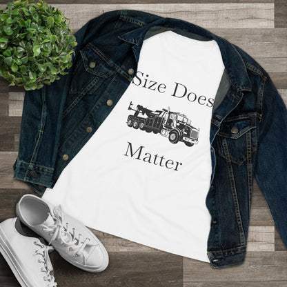 Size Does Matter Women's Short Sleeve Crewneck Tee