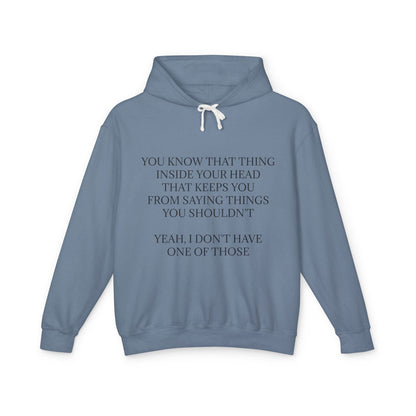 No Filter Unisex Lightweight Hoodie