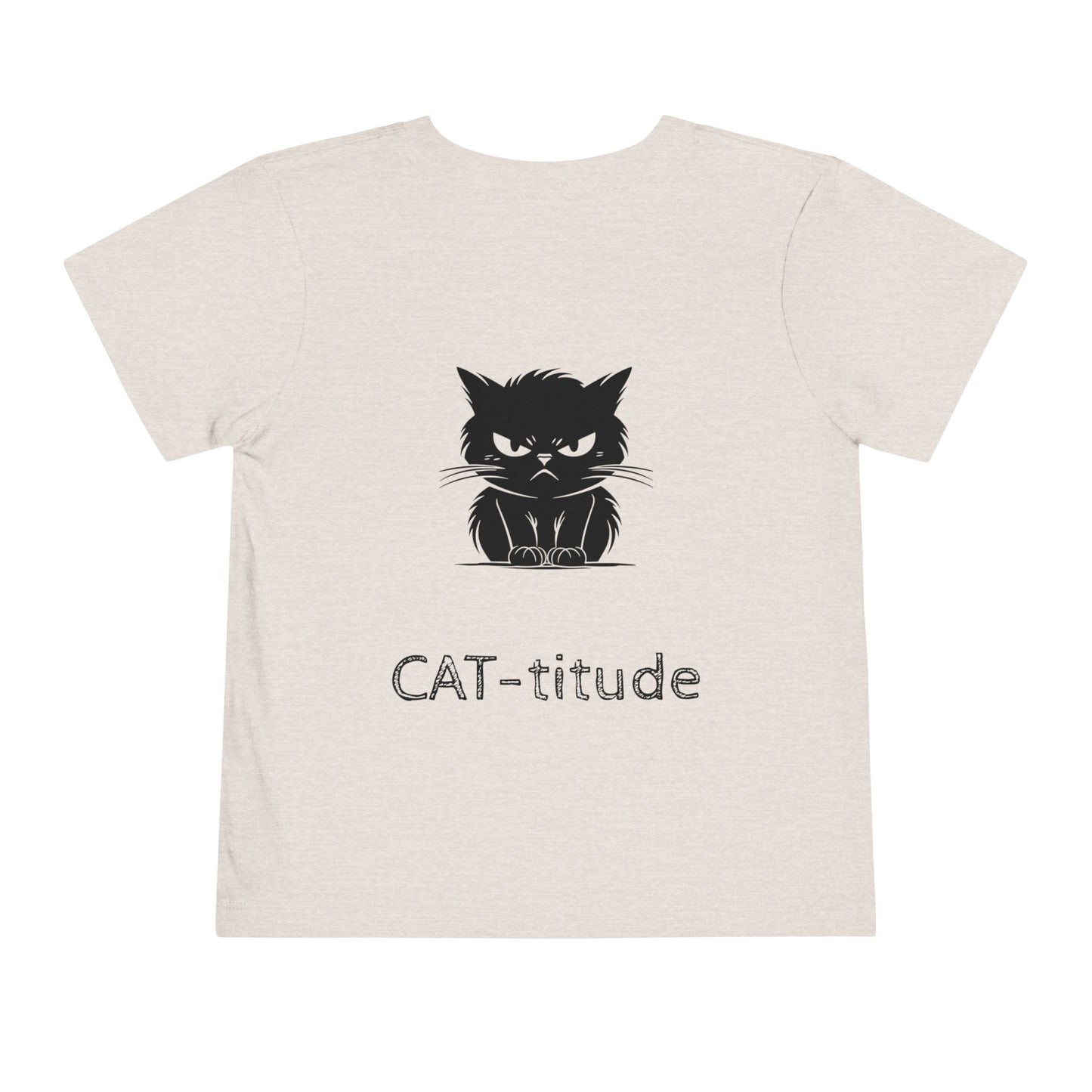 CAT-titude Toddler Unisex Short Sleeve Crewneck Tee