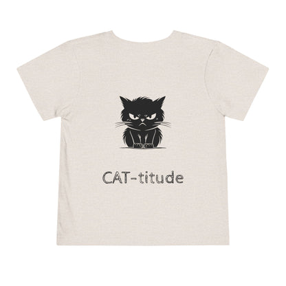 CAT-titude Toddler Unisex Short Sleeve Crewneck Tee