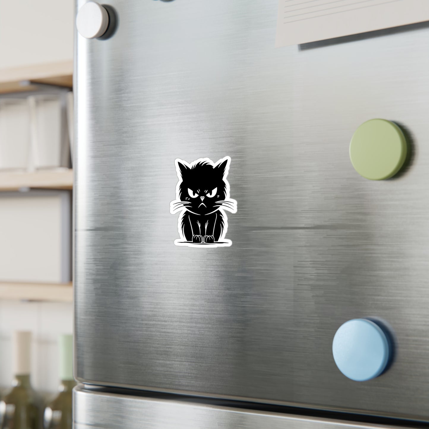 Angry Cat Vinyl Decal