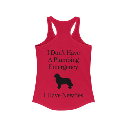Plumbing Emergency Women's Racerback Tank