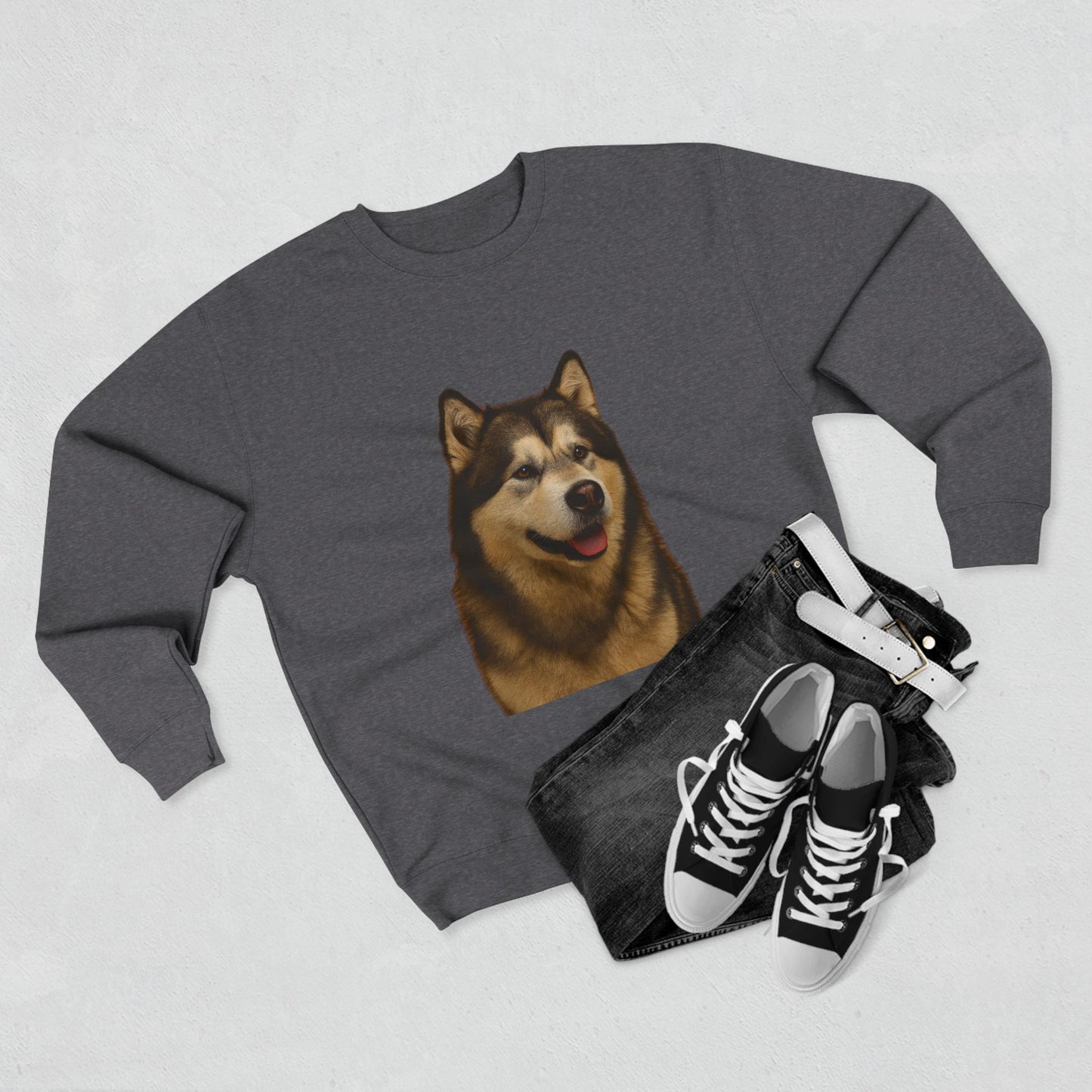 Malamute Head Unisex Crewneck Sweatshirt