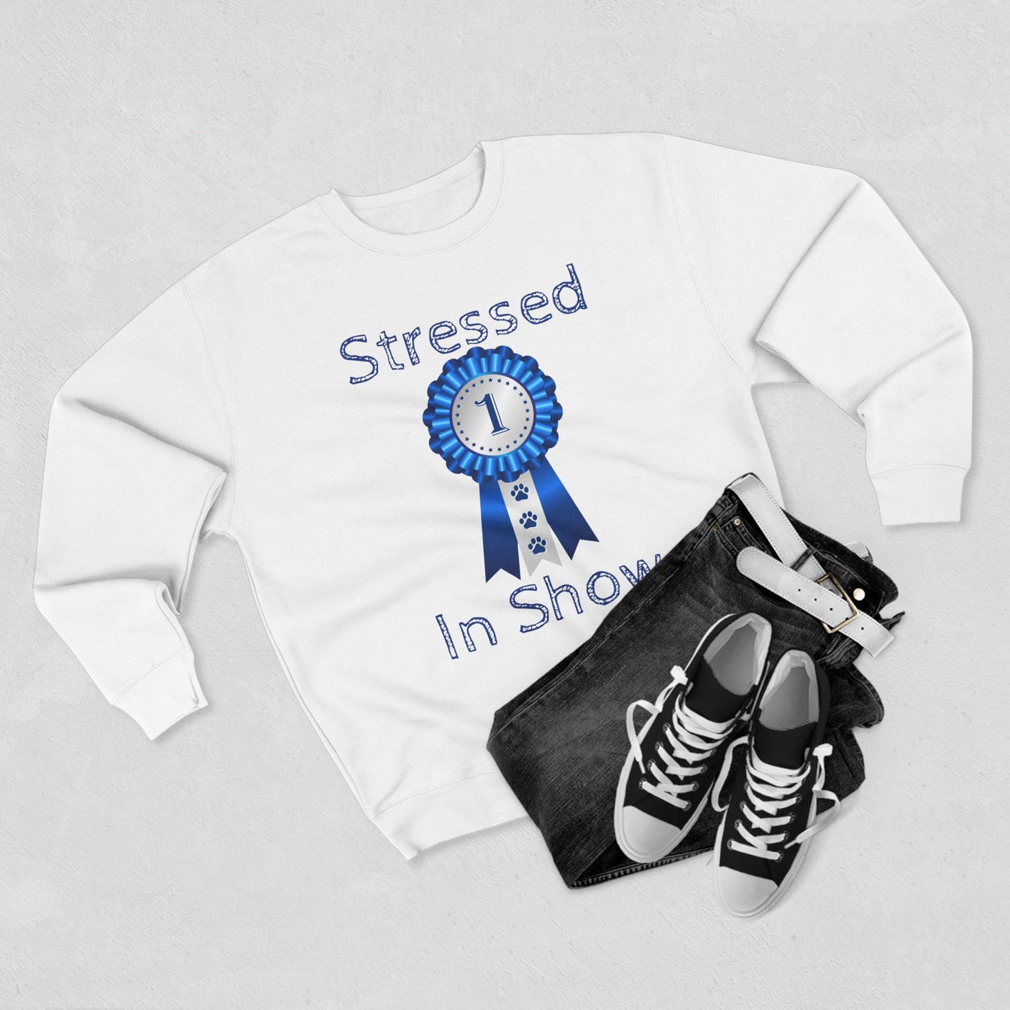 Stressed In Show Unisex Crewneck Sweatshirt