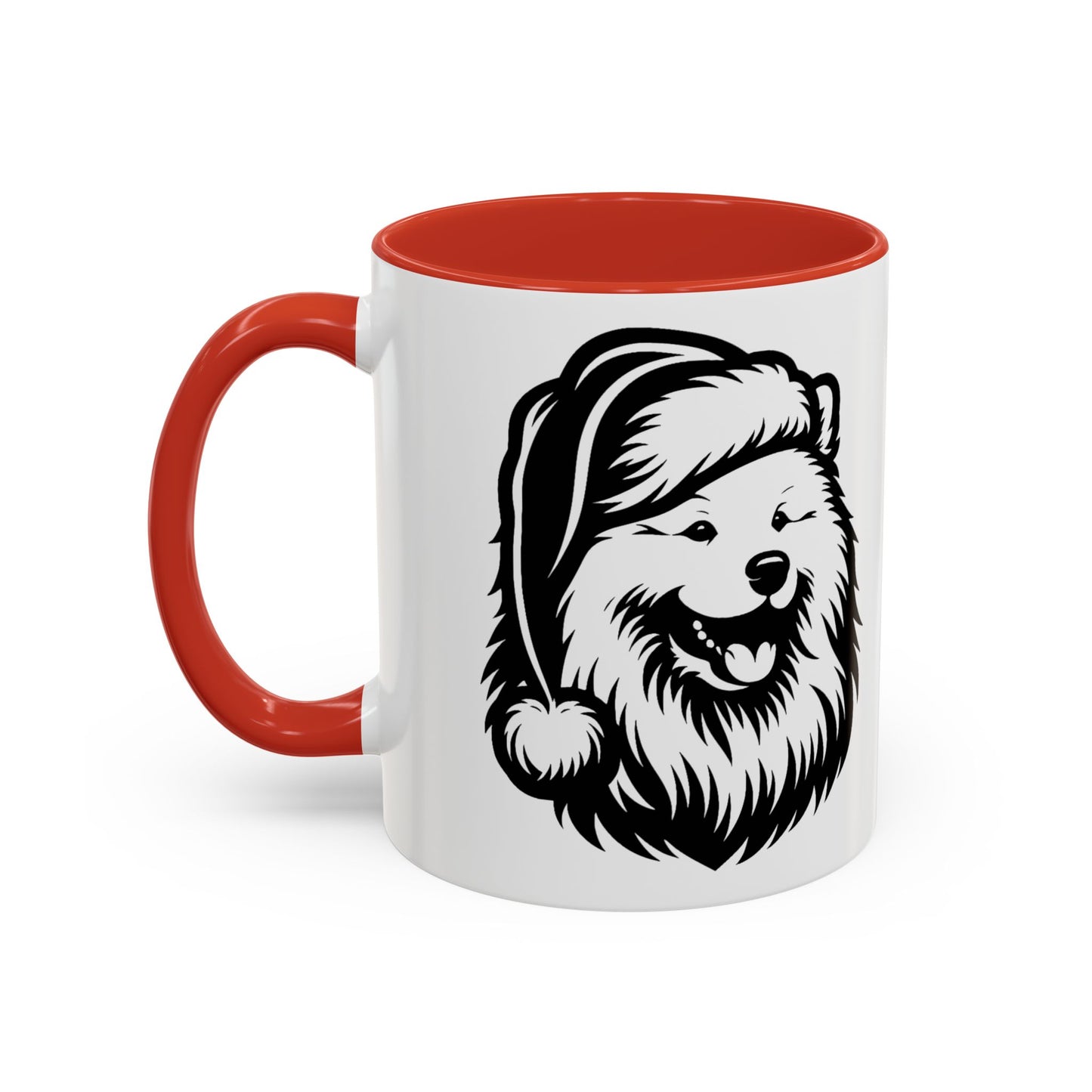 Santa Paws Samoyed 2-Tone Coffee Mug