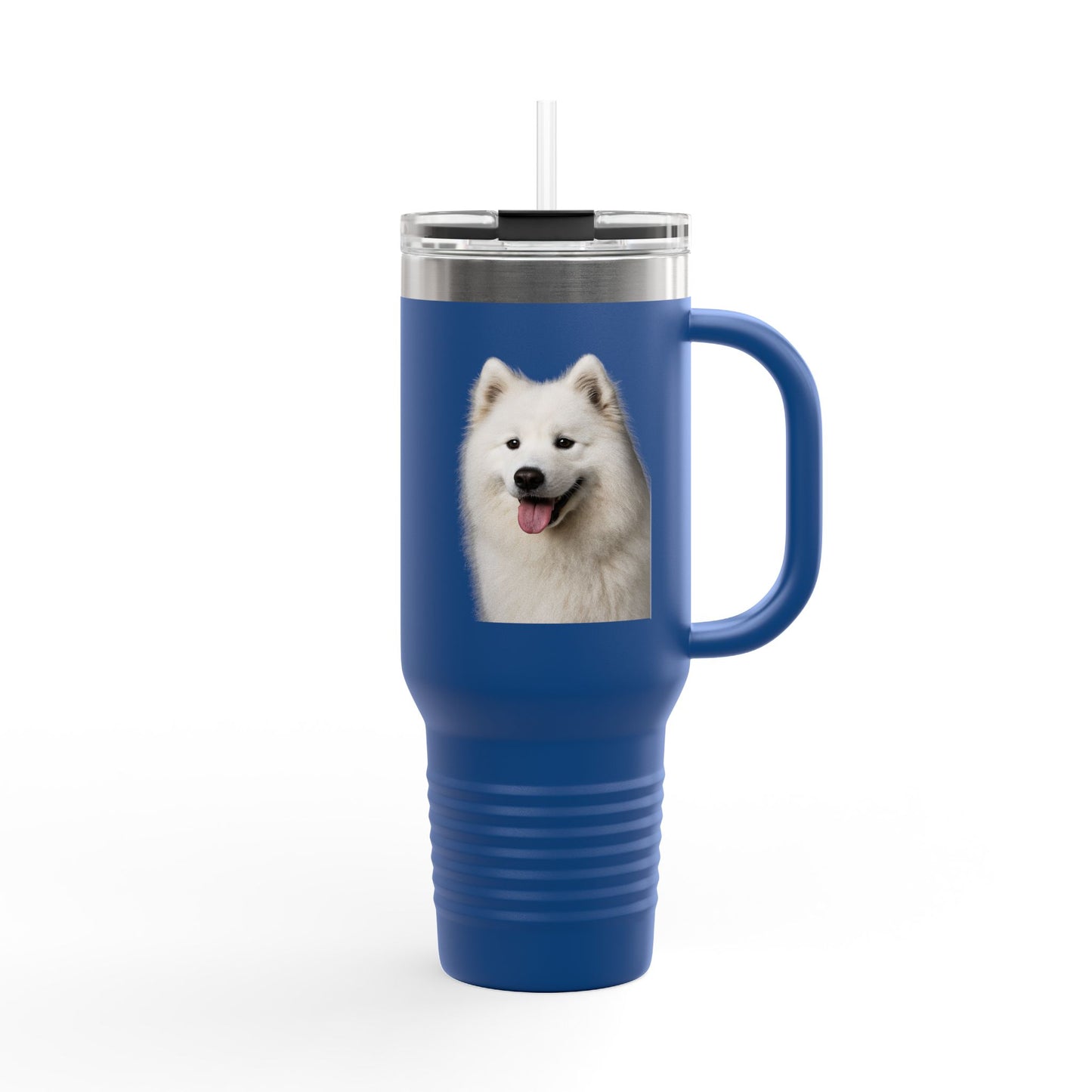 Samoyed Head Insulated Travel Mug