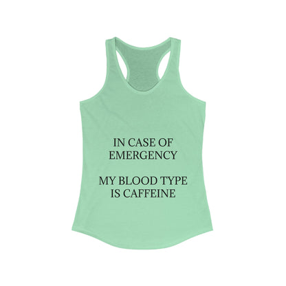 Blood Type Women's Racerback Tank