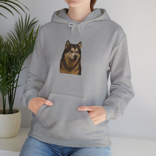 Malamute Head Unisex Hoodie