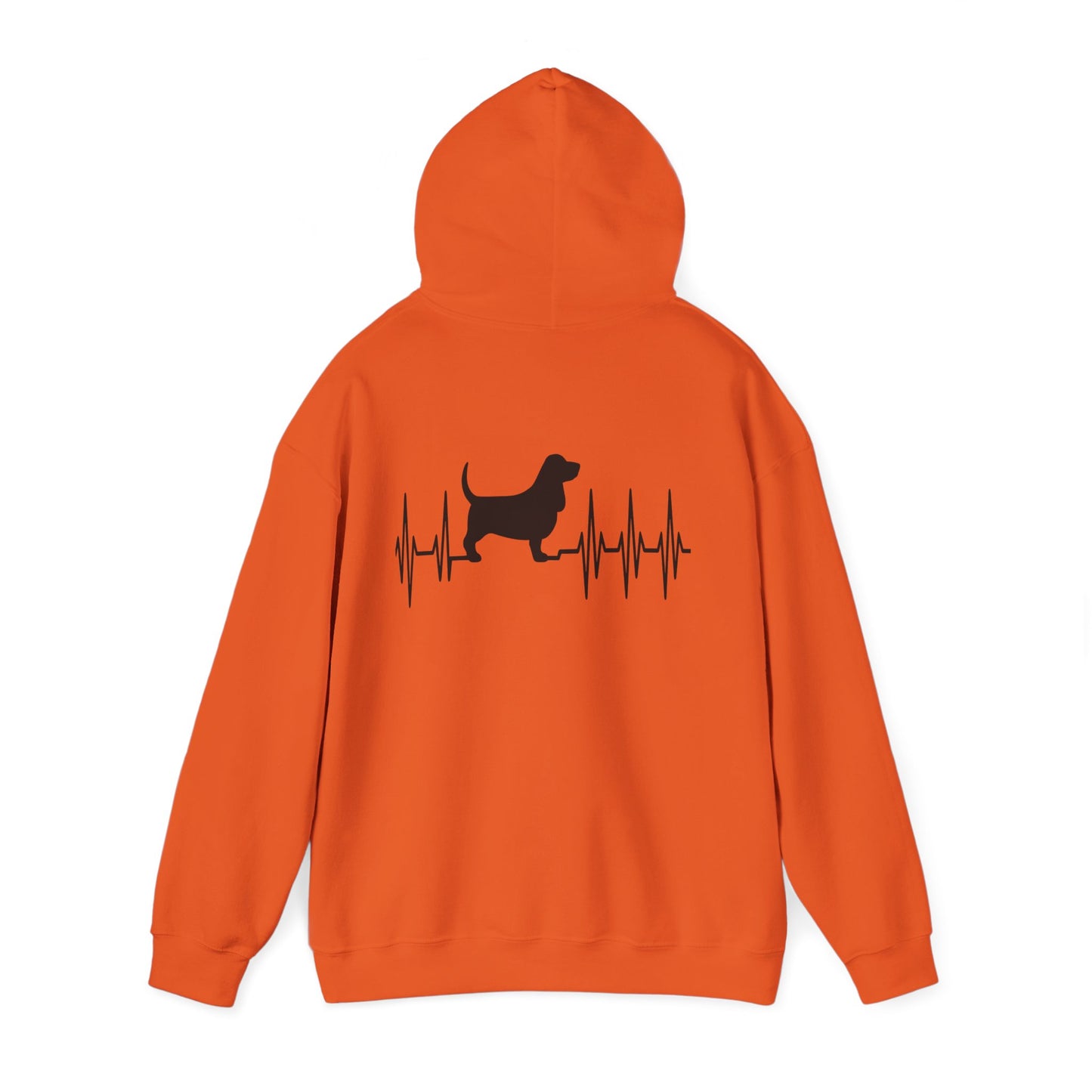 My Heart Beats For Basset Hounds Unisex Hoodie