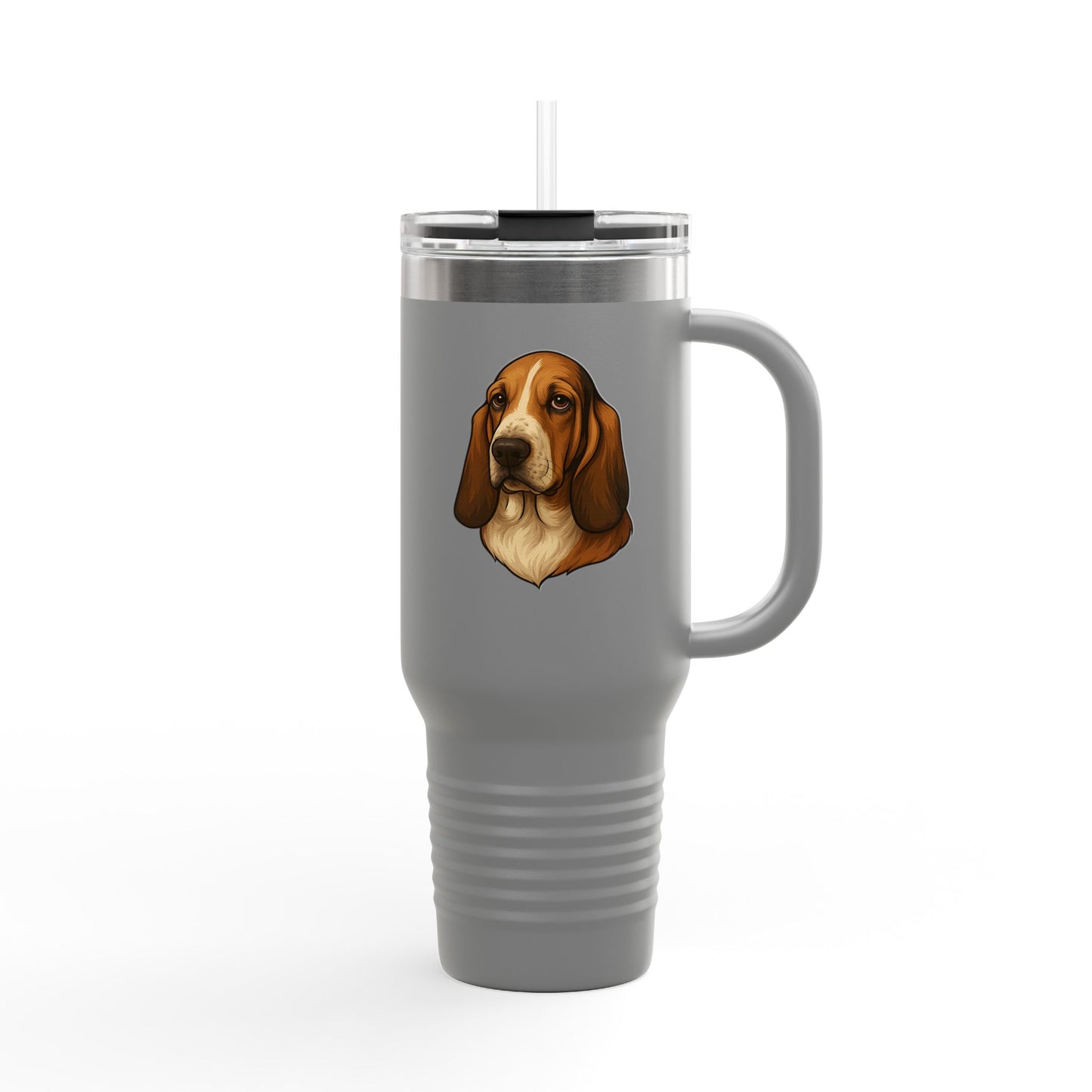 Basset Head Insulated Travel Mug