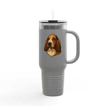 Basset Head Insulated Travel Mug