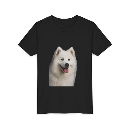 Samoyed Head Youth Unisex Short Sleeve Crewneck Tee