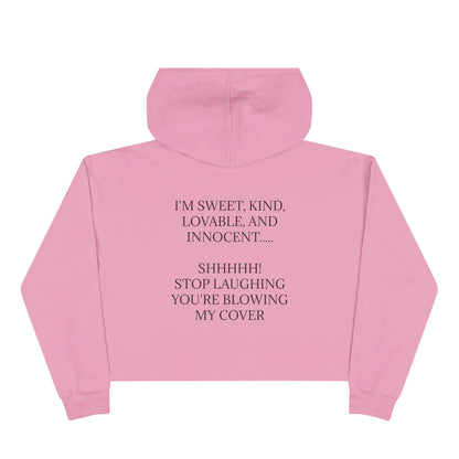 Blowing My Cover Women's Crop Hoodie