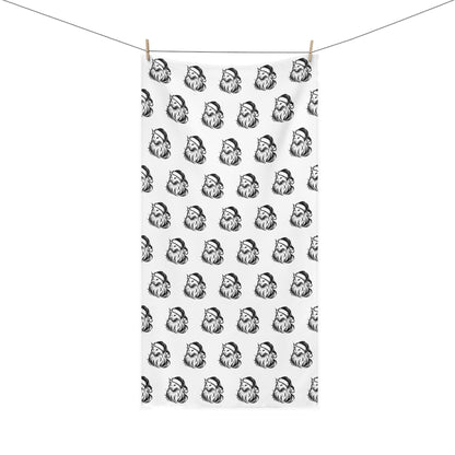 Santa Paws Cat Mink-Cotton  Beach Towel