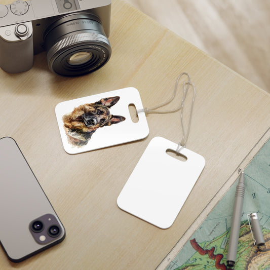 German Shepherd Head Luggage Tag