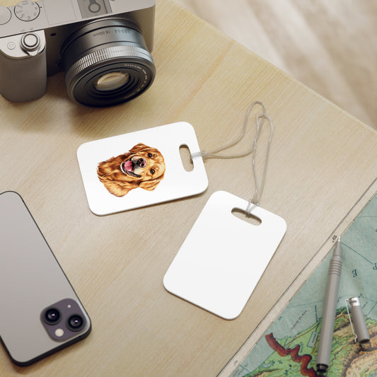 Golden Head Luggage Tag
