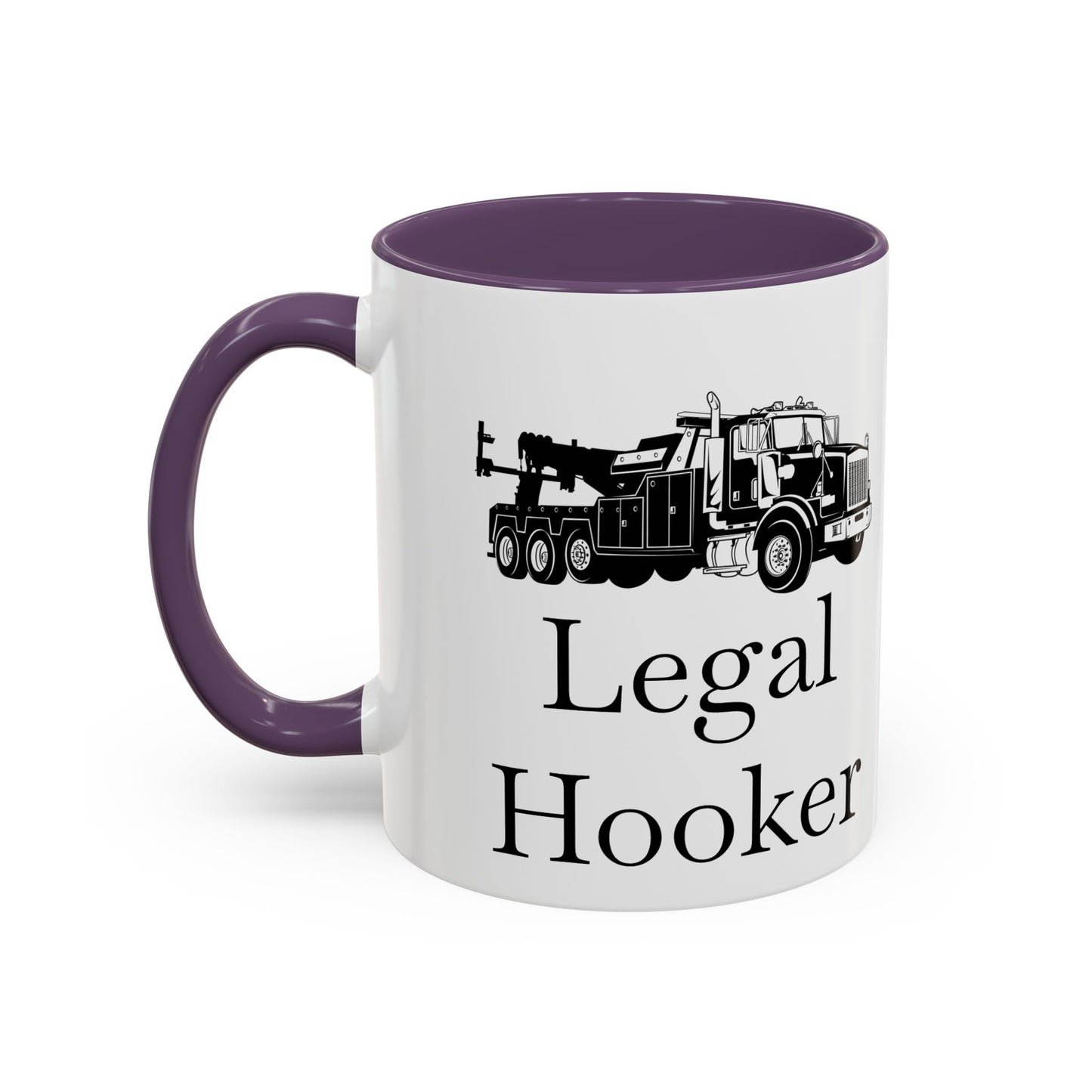 Legal H**ker Heavy Tow Truck 2-Tone Coffee Mug