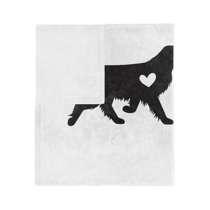 Heart Of Gold Velveteen Microfiber Blanket