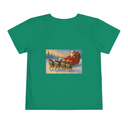 Dashing Through The Snow Toddler Unisex Short Sleeve Crewneck Tee