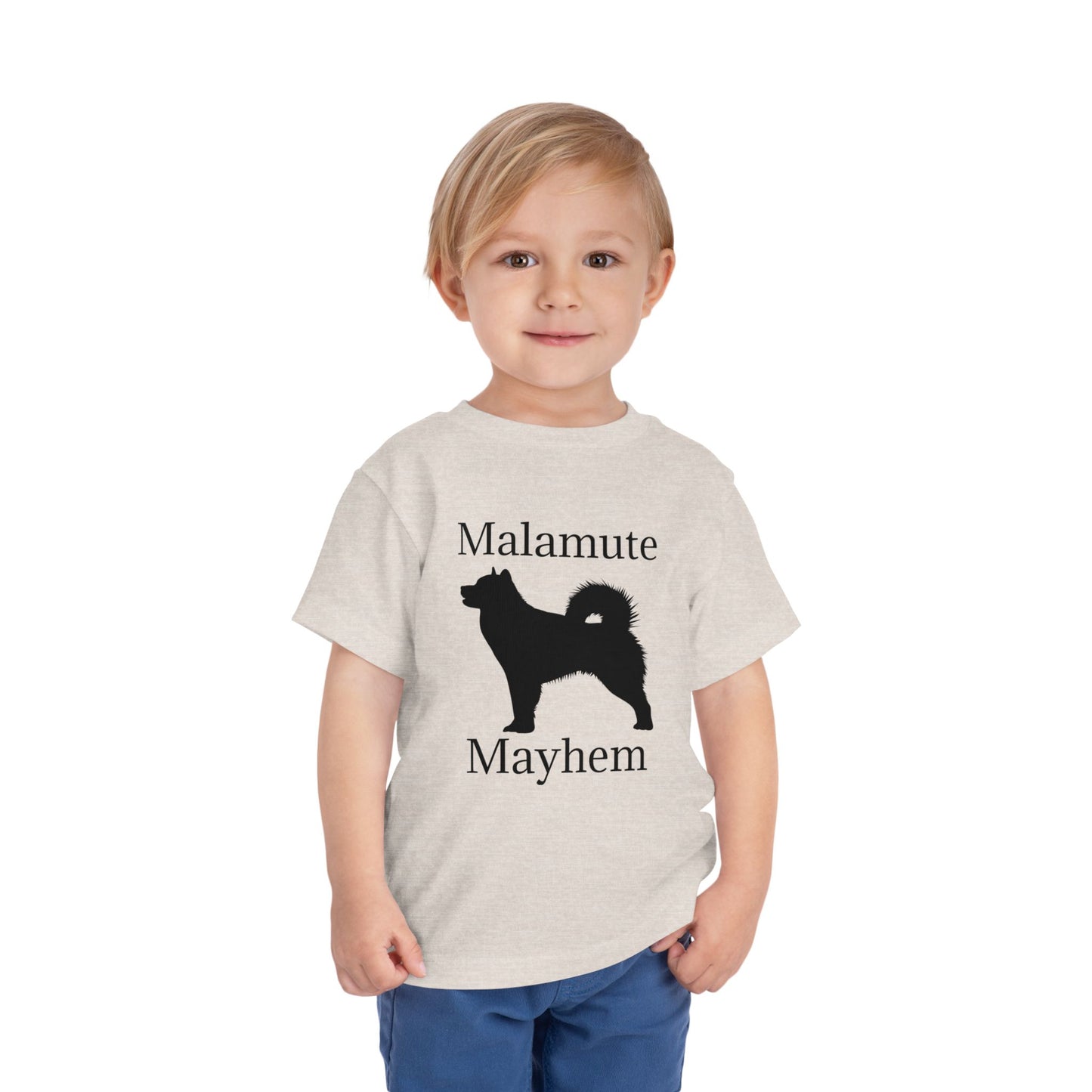 Malamute Mayhem Toddler Unisex Short Sleeve Crewneck Tee