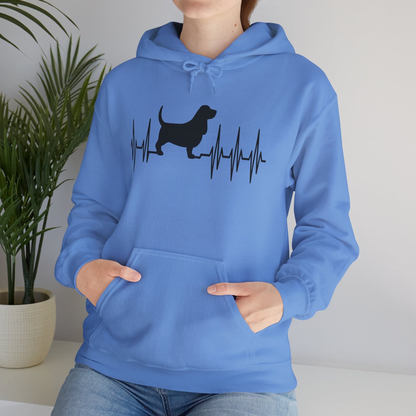 My Heart Beats For Basset Hounds Unisex Hoodie