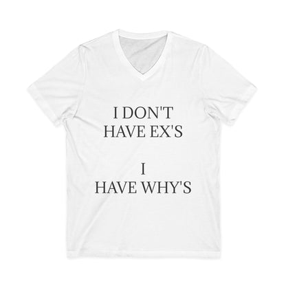 X's And Y's Unisex Short Sleeve V-Neck Tee