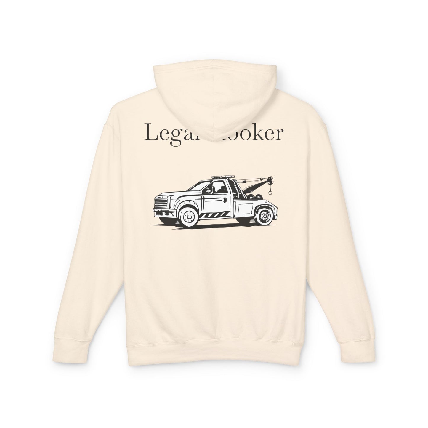 Legal H**ker Wheel Lift Tow Truck Unisex Lightweight Hoodie