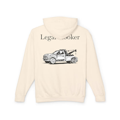 Legal H**ker Wheel Lift Tow Truck Unisex Lightweight Hoodie