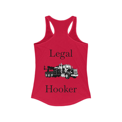 Legal H**ker Heavy Tow Truck Women's Racerback Tank