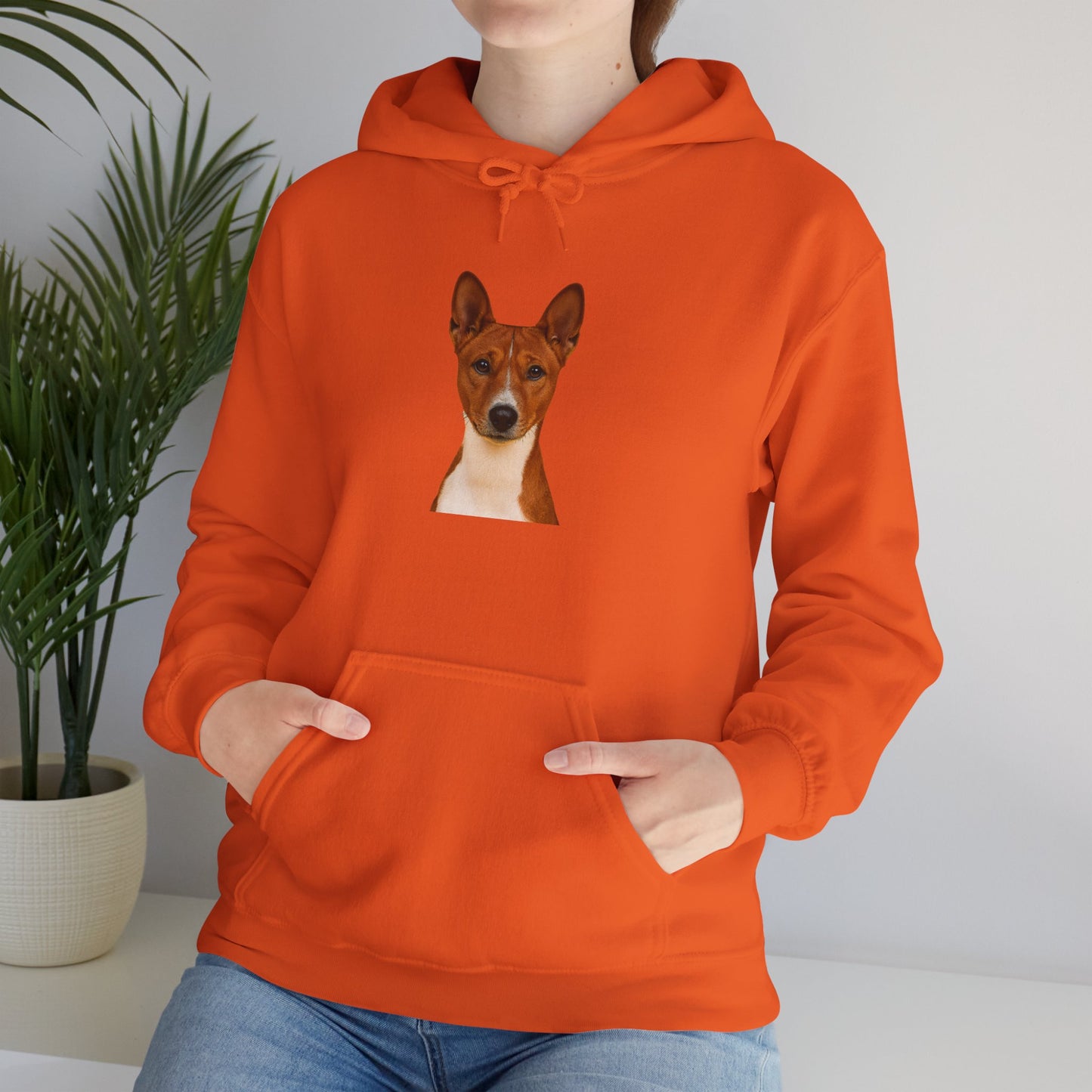 Basenji Head Unisex Hoodie