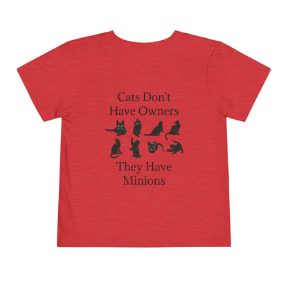 Cat Minions Toddler Unisex Short Sleeve Crewneck Tee