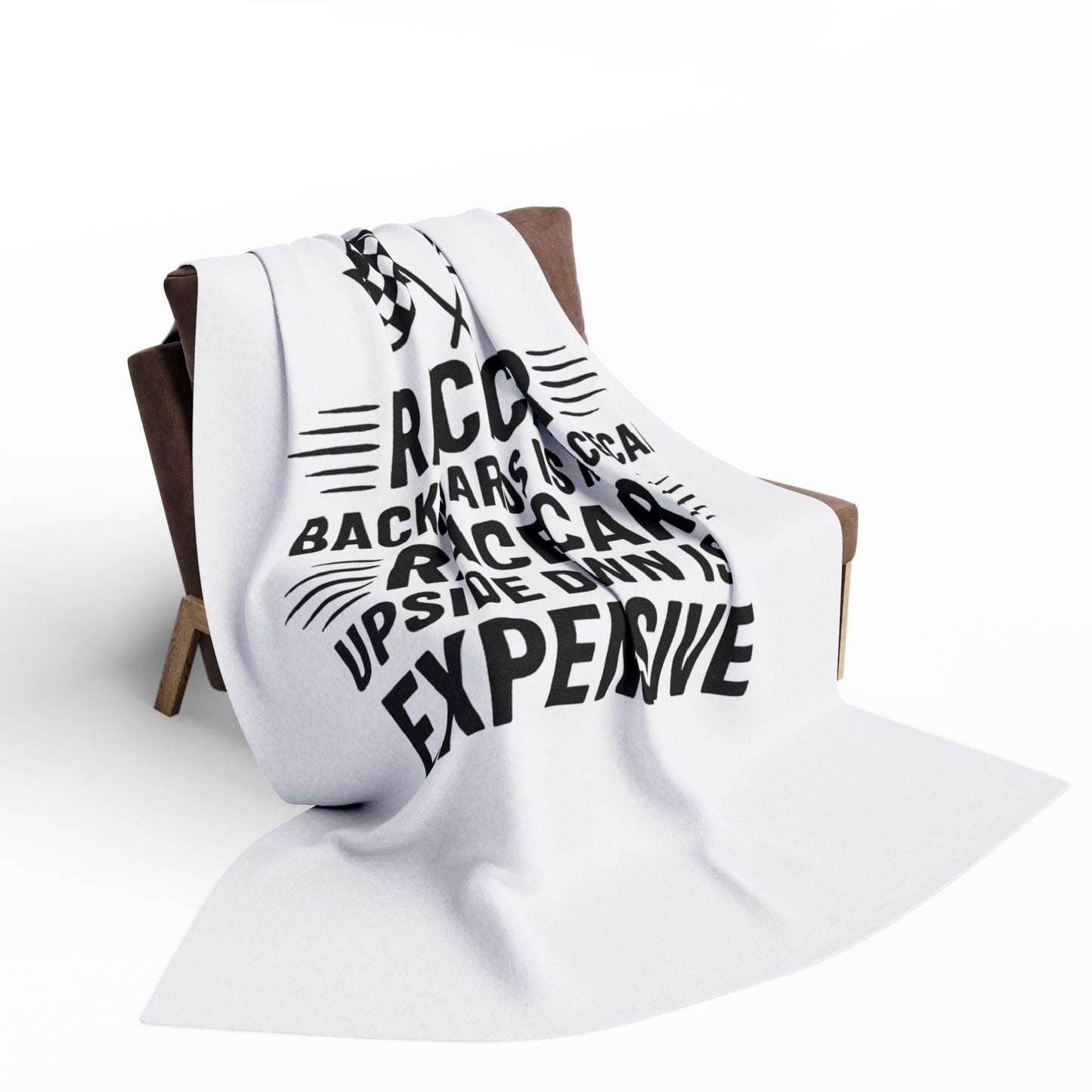 Racecar Backwards Arctic Fleece Blanket
