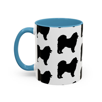 Samoyed Silhouette 2-Tone Coffee Mug