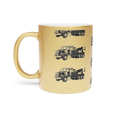 Heavy Tow Truck Metallic Coffee Mug