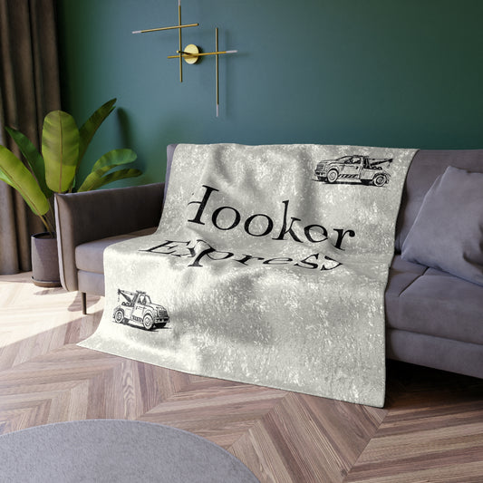 H**ker Express Wheel Lift Tow Truck Crushed Velvet Blanket