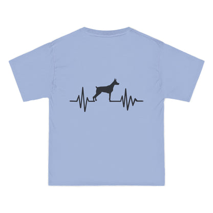 My Heart Beats For Dobermans Men's Short-Sleeve Crewneck Tee