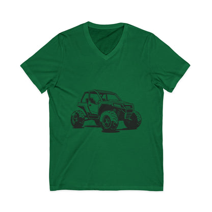 Off The Beaten Path Side By Side Unisex Short Sleeve V-Neck Tee