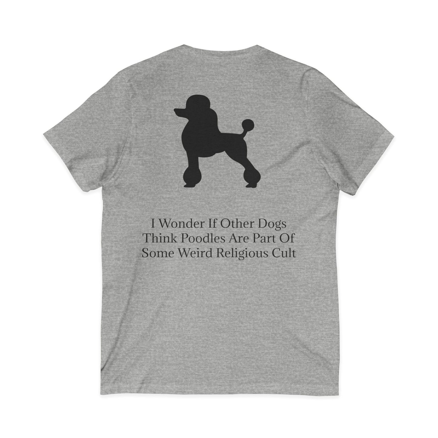 I Wonder Unisex Short Sleeve V-Neck Tee