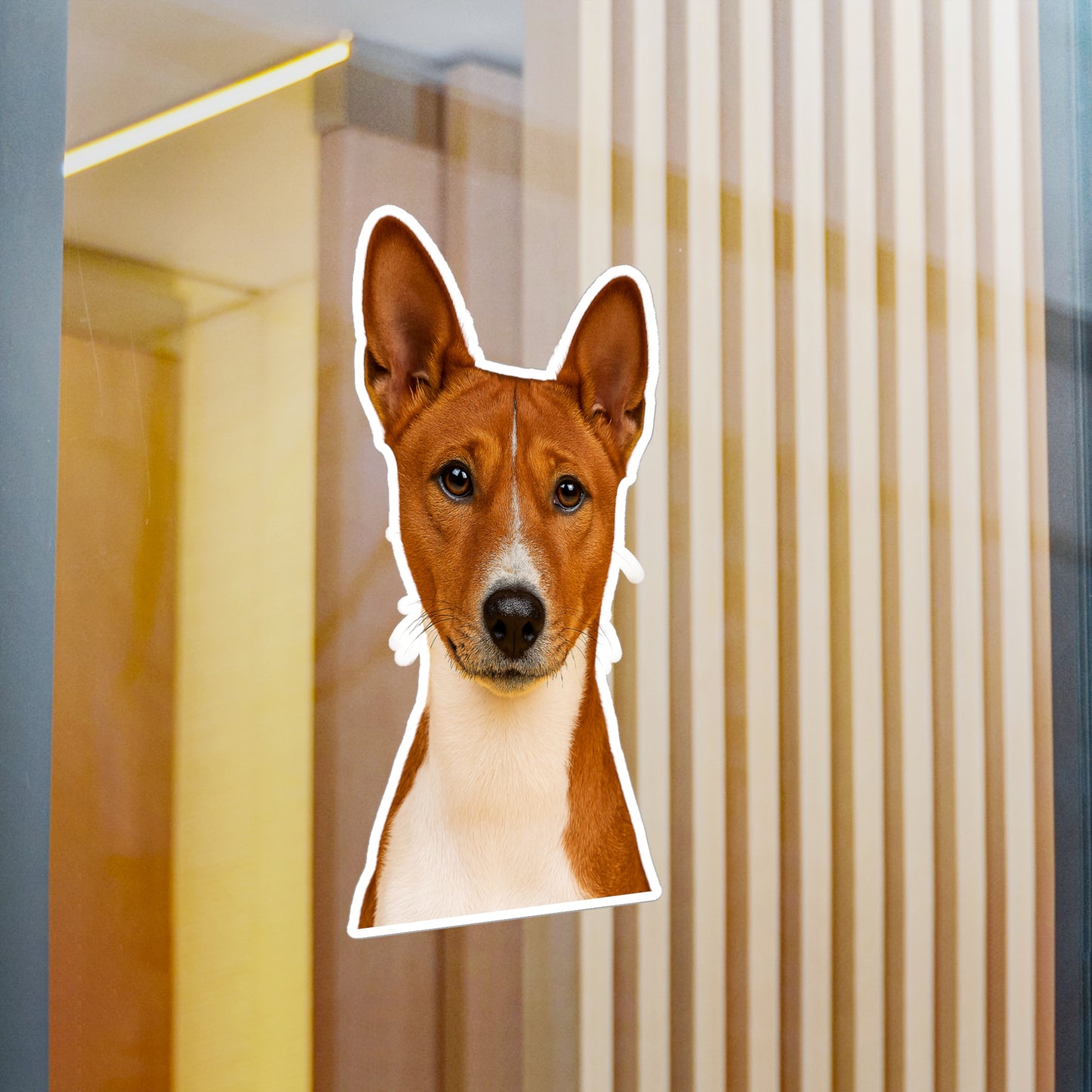 Basenji Head Vinyl Decal