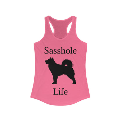 Sasshole Life Women's Racerback Tank