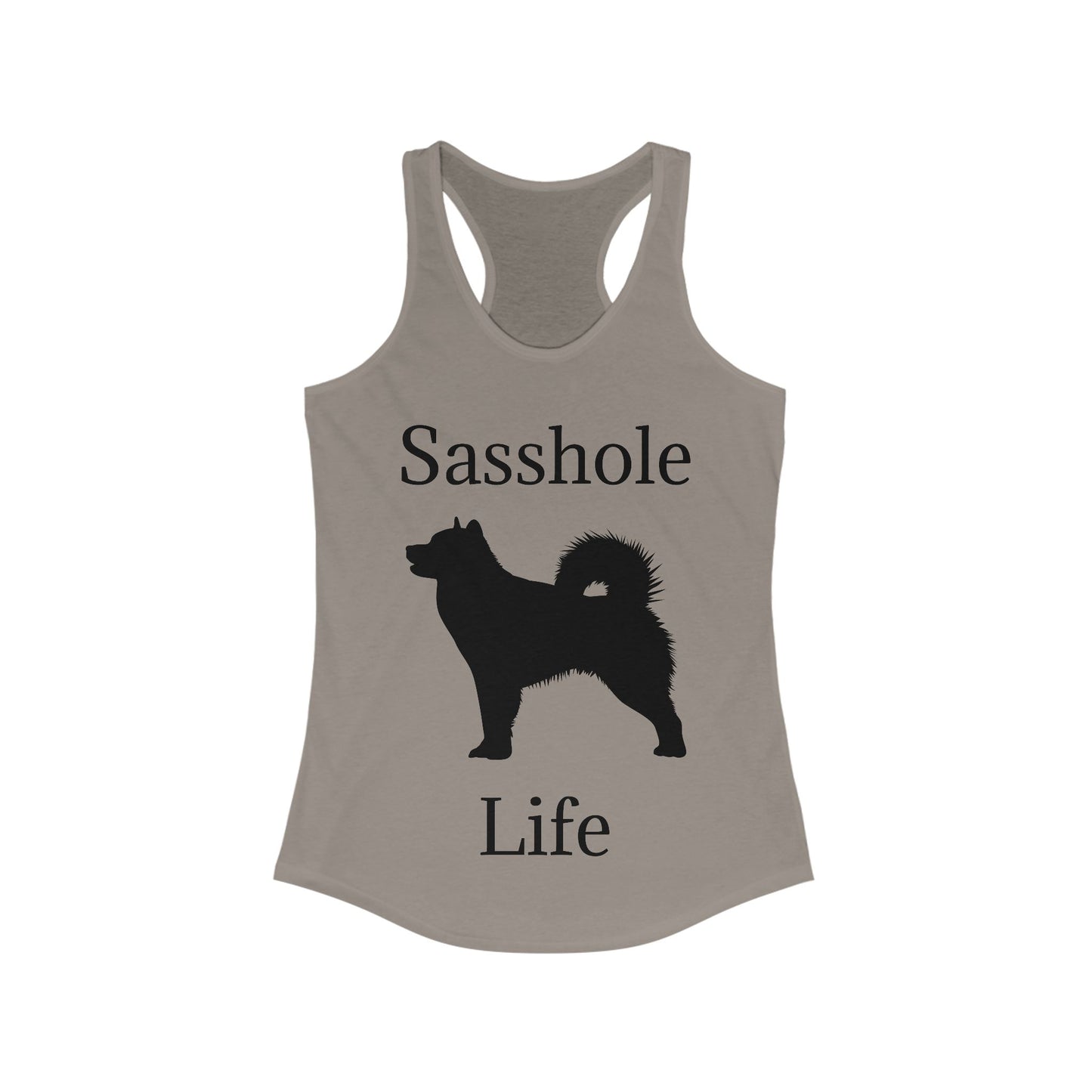 Sasshole Life Women's Racerback Tank