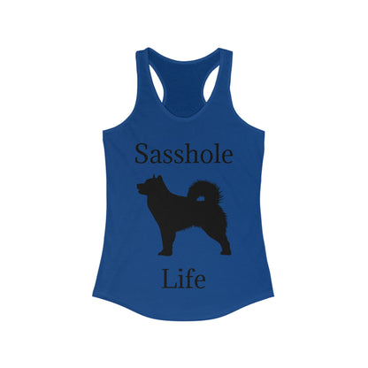 Sasshole Life Women's Racerback Tank