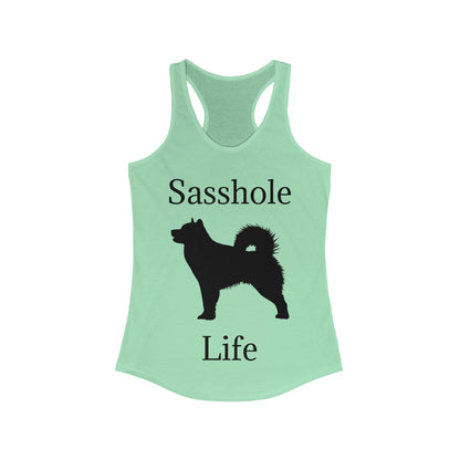 Sasshole Life Women's Racerback Tank