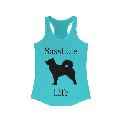 Sasshole Life Women's Racerback Tank