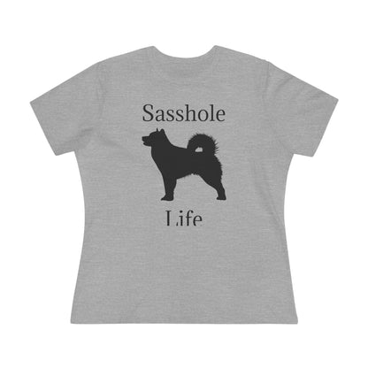 Sasshole Life Women's Short Sleeve Crewneck Tee
